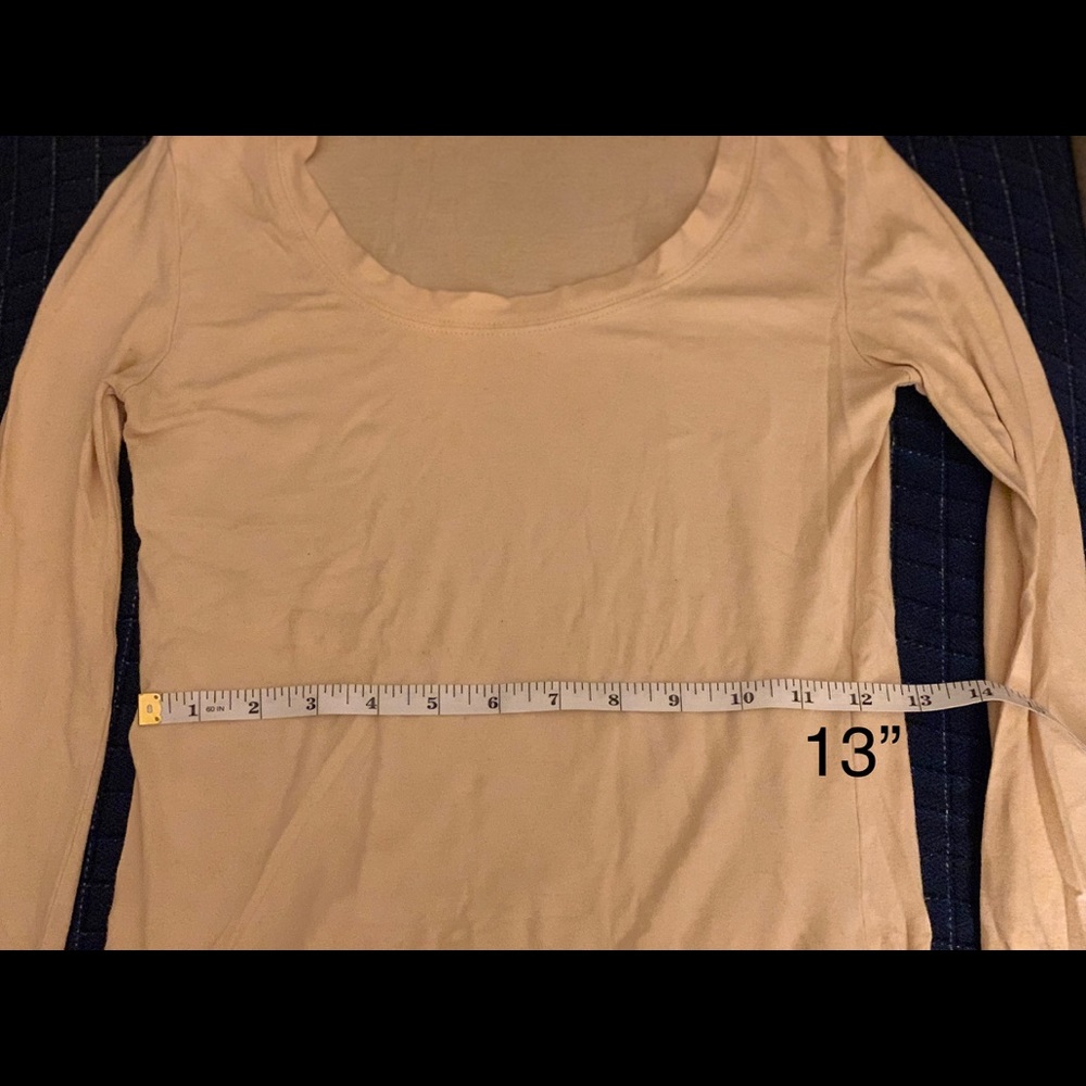 ❤️🆓ZA Cream Scoop Neck Longer Sleeves & Length S - Picture 8 of 16